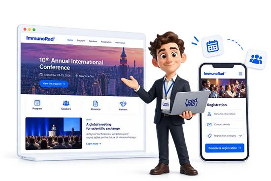 Création de site internet événementiel sur mesure pour congrès, conférences, séminaires, concerts et événements
